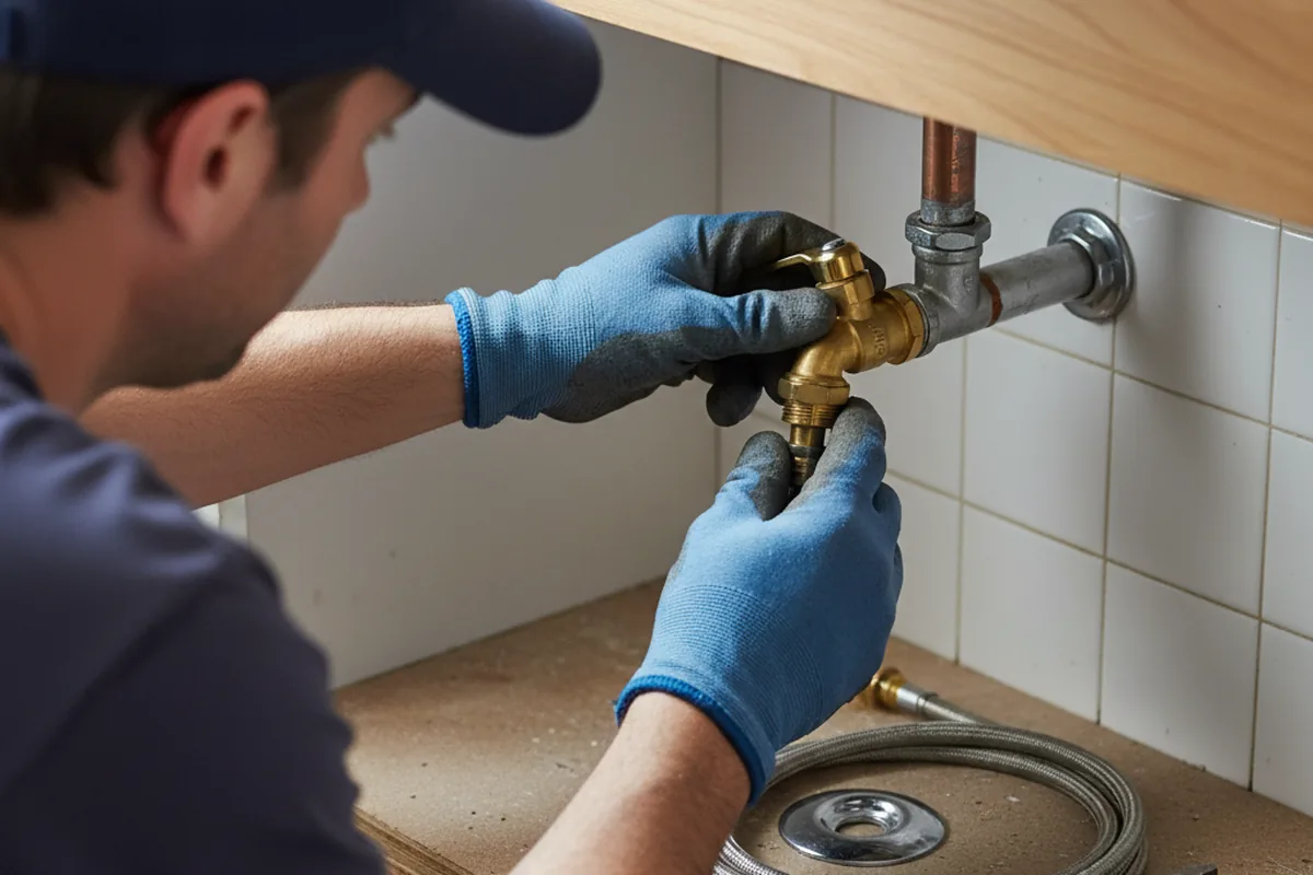 Shutoff valve and fitting work during Emergency Plumbing in Kualapuu